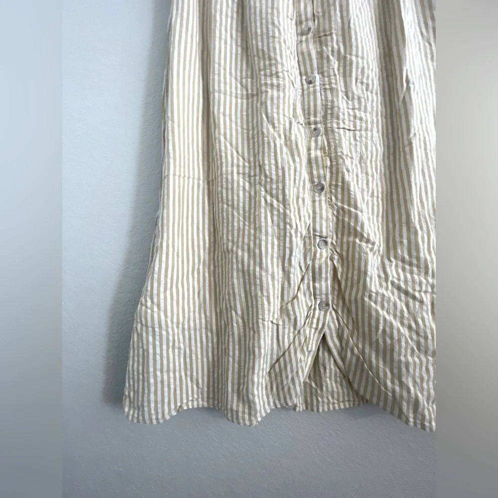 Roolee yellow island striped tea skirt